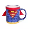 Thumbs Up Superman Mug with Cape, viens dizains, 0,25 l, Zila, Sarkana, Keramika, Silikons, Universāls, 1 gab.