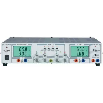Voltcraft laboratorijas barošanas avots, regulējams VSP 2653 0.1 - 65 V/DC 0 - 3 A 399 W 3 x (VSP 2653)