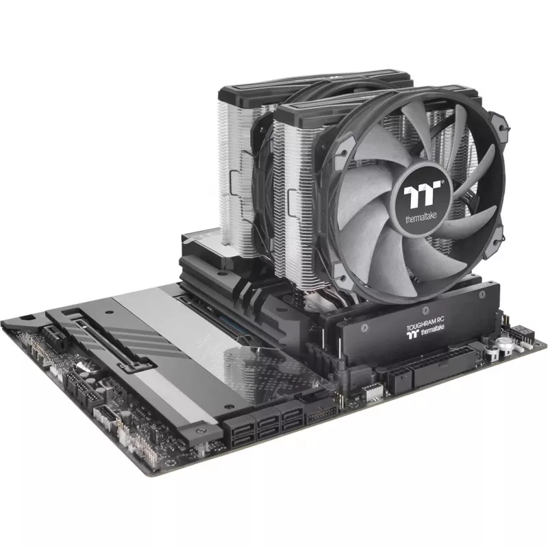 Thermaltake TOUGHAIR 710 - Procesora gaisa dzesētājs - (saderīgs ar: LGA1156, LGA1155, LGA2011, LGA1150, LGA2011-3, LGA1151, AM4, LGA2066, LGA1200, LGA1700, AM5)