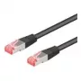 Goobay 731812 tīkla kabelis Melns 10 m Cat6a S/FTP (S-STP)