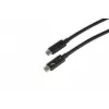 Thunderbolt kabelis Lenovo 4Z51A40455 — 2 m, 40 Gbit/s, vīriešu–vīriešu, melns
