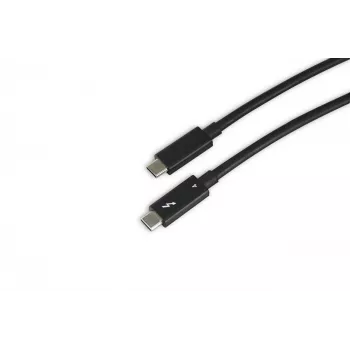 Thunderbolt kabelis Lenovo 4Z51A40455 — 2 m, 40 Gbit/s, vīriešu–vīriešu, melns