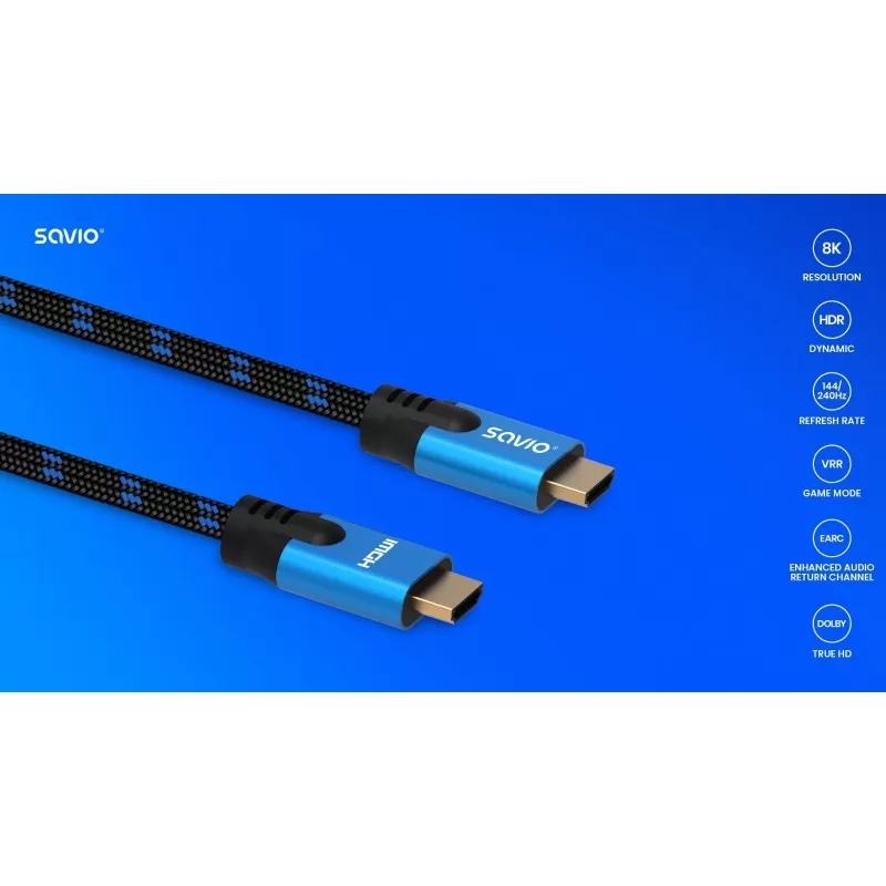 HDMI kabelis Savio CL-143 3m