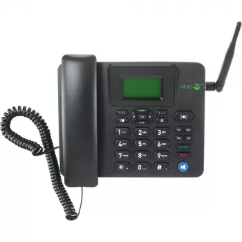 IP tālrunis Doro 4100H melns vadu klausule LCD 128x64 500 ieraksti