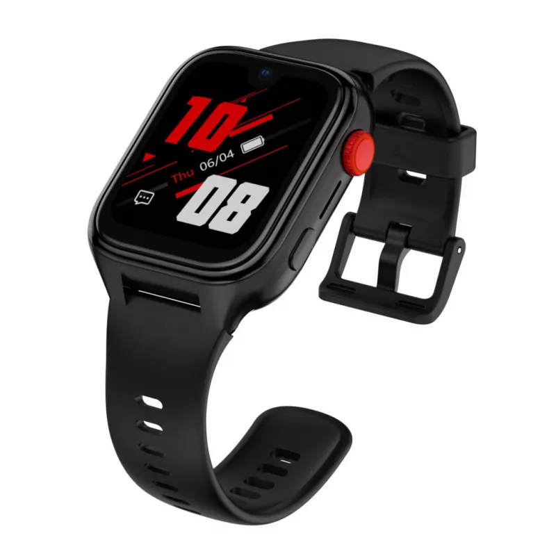 Smartwatch Stelio ST-SWJ102-BK Junior Pro AI 4G melns – bērnu viedpulkstenis ar 4G savienojamību