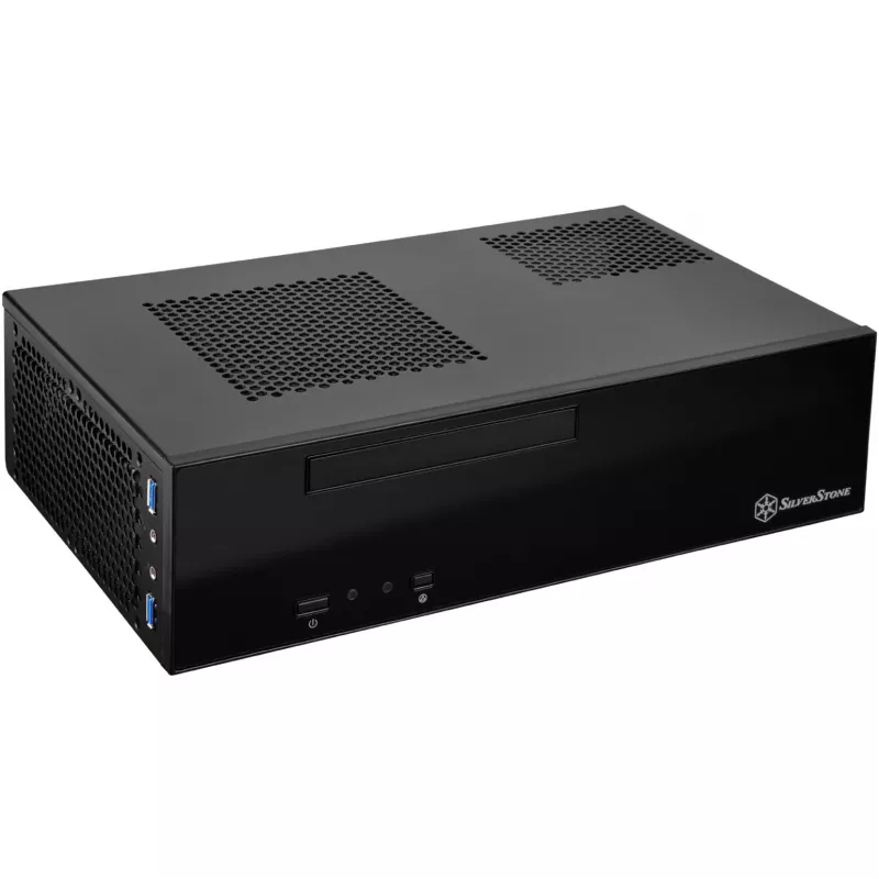 SilverStone MILO ML09 - Desktop - Mini-ITX - bez barošanas bloka (SFX12V) - Melns - USB/Audio (SST-ML09B)