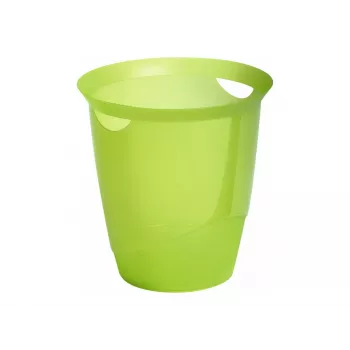 Durable TREND apaļa atkritumu tvertne 31,5 cm, caurspīdīgi zaļa