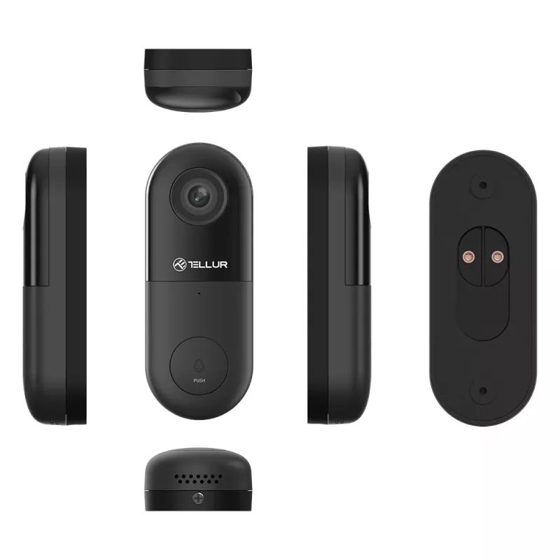 Video durvju zvans Tellur T-MLX46892 1080P ar vadu PIR kustības sensors