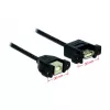 USB kabelis DeLOCK USB 2.0 B/A 0,25m