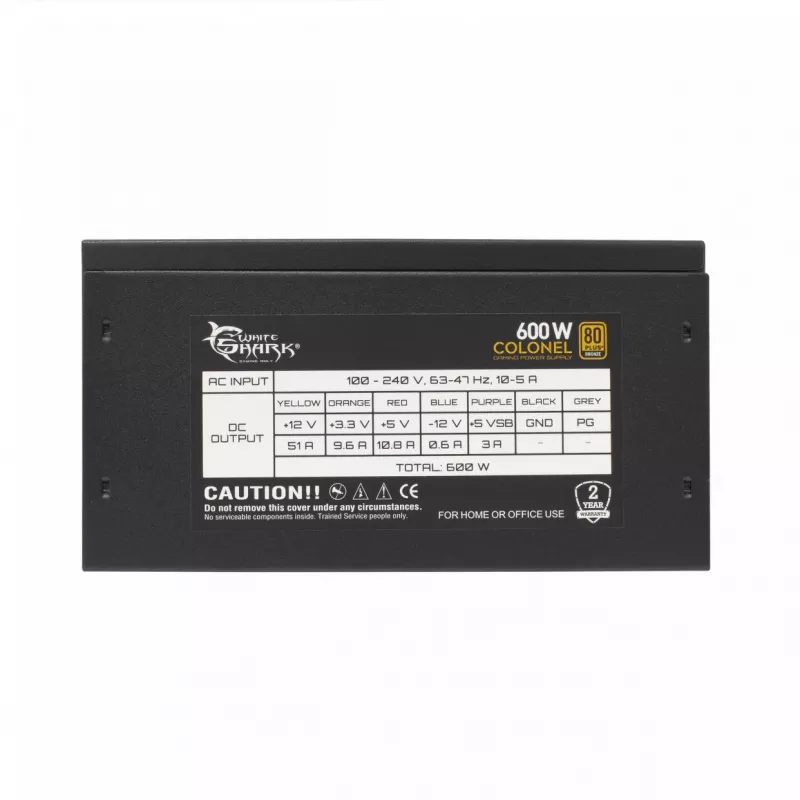 Barošanas bloks White Shark Colonel 600 W