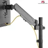 Galda monitora stiprinājums MACLEAN MC-775 32 collu (81,3 cm) ekrāniem, VESA 75x75–100x100, līdz 8 kg, pelēks