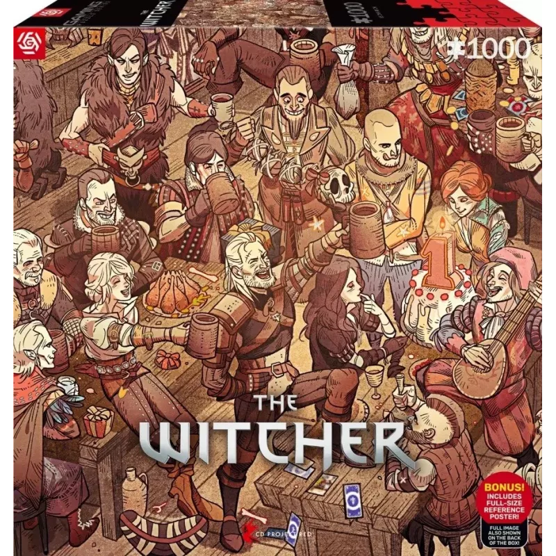 Good Loot Gaming Puzzle: The Witcher (Wiedźmin) Birthday, 1000 gab.