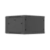 Sienas stiprinājuma skapis 19 inch 6U 600x600 melns