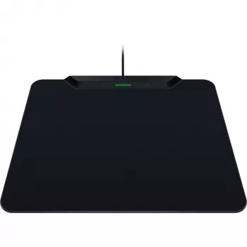 Razer | Bezvadu uzlādes spēļu peles paliktnis un poga, cietā versija | HyperFlux V2 bezvadu uzlādes sistēma | Spēļu peles paliktnis | 360 x 311 mm | Melns