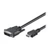 Goobay | DVI-D/HDMI kabelis, niķelēts | 50580 | DVI-D vīrišķais Single-Link (18+1 pin) | HDMI vīrišķais (A tips) | 2 m