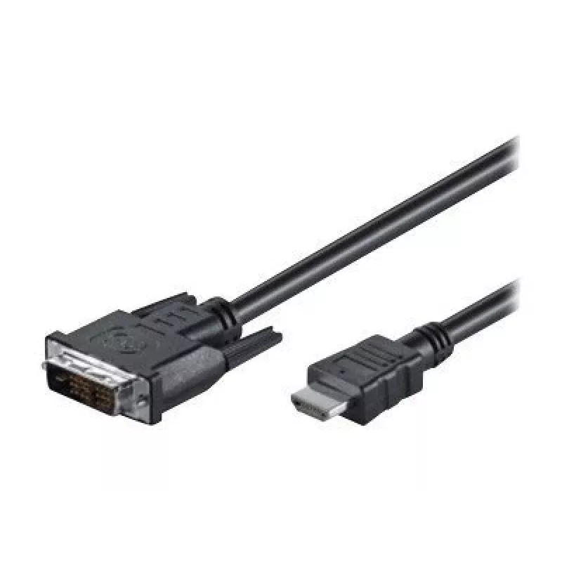 Goobay | DVI-D/HDMI kabelis, niķelēts | 50580 | DVI-D vīrišķais Single-Link (18+1 pin) | HDMI vīrišķais (A tips) | 2 m