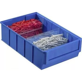 Uzglabāšanas kaste Allit 456530, plastmasas organizators 185×300×81 mm, zila