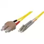 Tecline exertis Connect - komutācijas kabelis - SC vienmoda (V) uz LC vienmoda (V) - 3 m - optiskās šķiedras - 9/125 mikrometrs - OS2 - dzeltens (39989603)
