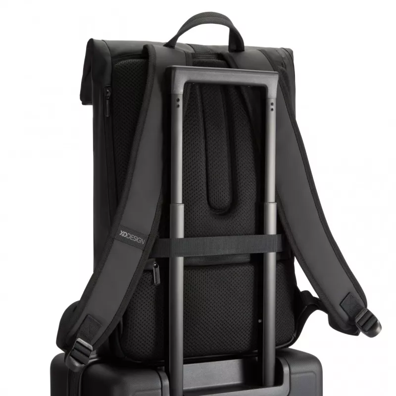 Mugursoma XDDESIGN URBAN FLAP-TOP P706.2601 — ūdensizturīga, viegla, melna