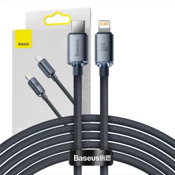 Baseus CAJY000301 mobilo tālruņu kabelis pelēks 2 m USB C Lightning