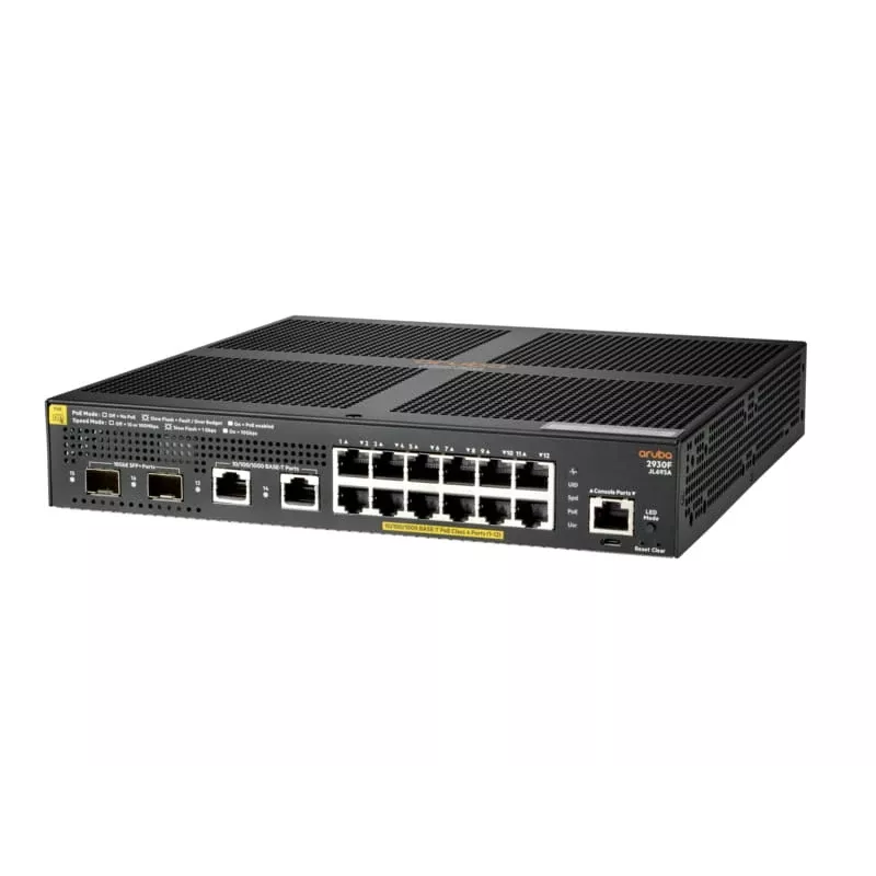 Pārvaldāms slēdzis Aruba 2930F 12G PoE+ 2G/2SFP+