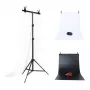 Foto studijas fona statīvs Puluz 70x200cm + Foni 2 gab. DCA0976