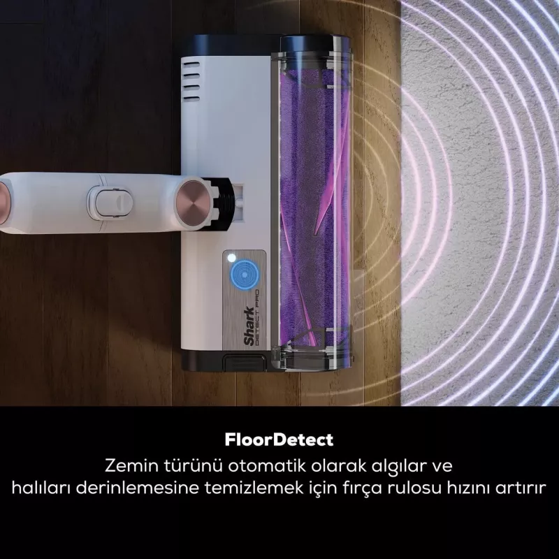 Shark Detect Pro IW3611EU putekļsūcējs ar automātisko iztukšošanas sistēmu 2L 240 W balts un zelts