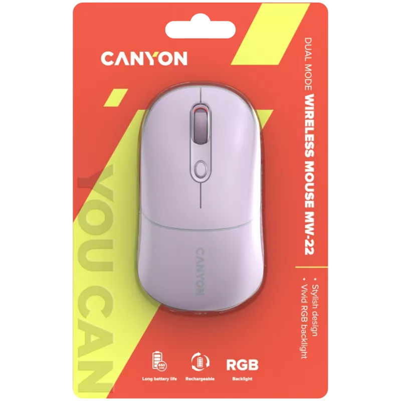 CANYON pele MW-22 2in1 BT/ Wireless Pearl Rose