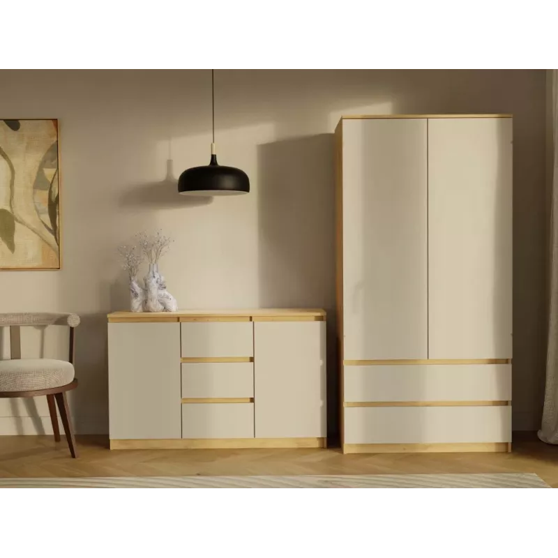 MALWA SS-90 wardrobe artisan ozols/kašmira