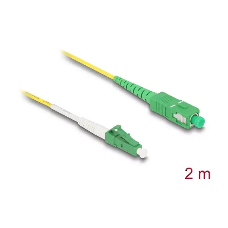 DeLOCK InfiniBand/optiskās šķiedras kabelis 2 m LC SC Dzeltens 83861