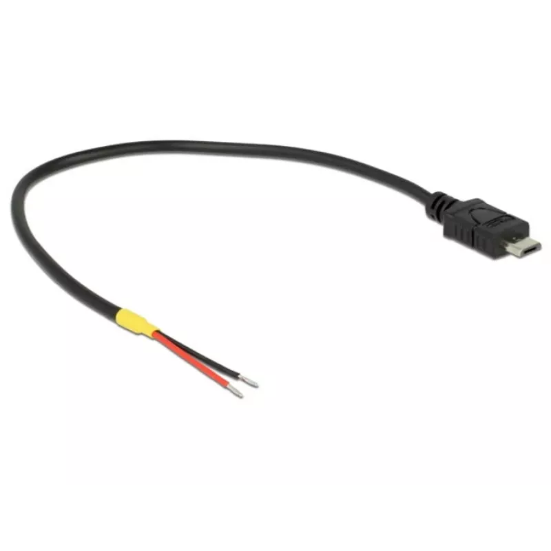 USB vads DeLOCK 85541 Micro-USB B 0,2 m Melns