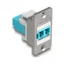 DeLOCK keystone module 90888 plakans Aqua Silver balta LC
