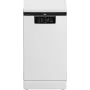BEKO brīvi stāvoša trauku mazgājamā mašīna BDFS26120WQ, energoefektivitātes klase E, platums 45 cm, 6 programmas, invertora motors, trešā atvilktne, balta
