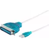 Paralēlais printera kabelis ShiverPeaks 75607 1,2 m USB-Centronics