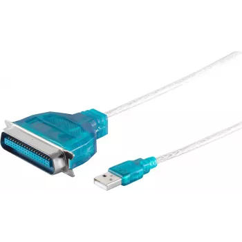 Paralēlais printera kabelis ShiverPeaks 75607 1,2 m USB-Centronics