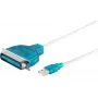 Paralēlais printera kabelis ShiverPeaks 75607 1,2 m USB-Centronics