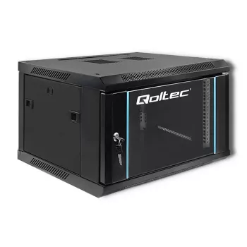 19 collu statīva skapis QOLTEC 54465 tērauda konstrukcija 12U