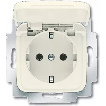 BUSCH JAEGER 20 EUK-212 - CEE 7/3 - 2P+E - smilškrāsa - 250 V - 16 A - 71 mm