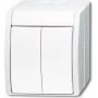 BUSCH-JAEGER sērijas slēdzis 2601/5W-54 okeāna Alpu balts IP44 svirslēdzis 2601/5W-54 (1085-0-1621)