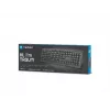 NATEC KEYBOARD TROUT SLIM USB, US IZKĀRTOJUMS, MELNS