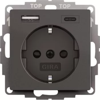 gira SCHUKO USB barošanas bloks 2f System 55 modelis 245928
