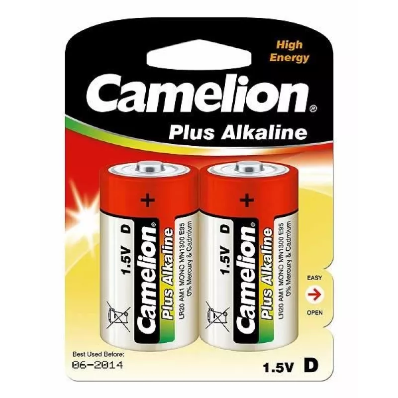 Camelion | D/LR20 | Plus Alkaline | 2 gab.