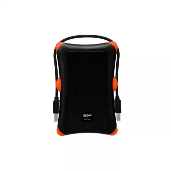 HDD/SSD korpuss Silicon Power Armor A30, 2,5 collu vienas vietas, USB 3.2 Gen 1, Micro-USB A, oranžs/melns