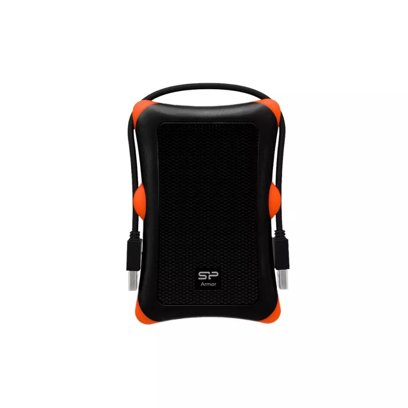 HDD/SSD korpuss Silicon Power Armor A30, 2,5 collu vienas vietas, USB 3.2 Gen 1, Micro-USB A, oranžs/melns