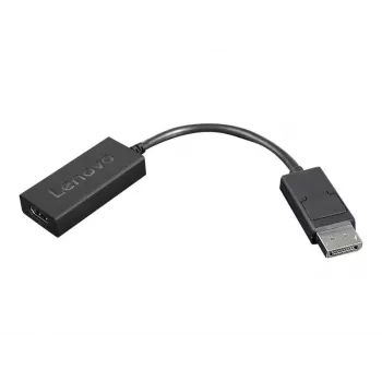 Lenovo 4X90R61023 DisplayPort–HDMI 2.0b adapteris, DP spraudnis – HDMI ligzda, 22,5 cm, 4K, melns