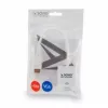 HDMI vīrieša savienotājs uz VGA sieviešu savienotāja adapteris SAVIO CL-201, HDMI A uz VGA D-Sub, balts, 0,1 m, līdz 1920x1200