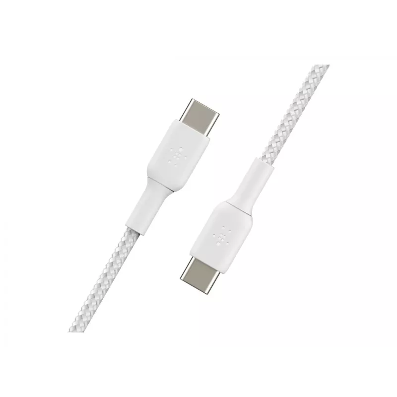 Pīts USB-C uz USB-C kabelis 1m Balts