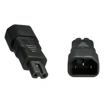 Microconnect PE147AD kabeļa savienotāja adapteris C14 C7 Melns