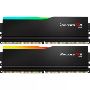 DIMM 48 GB DDR5-6000 (2x 24 GB) Dual-Kit, atmiņa melna, F5-6000J3036F24GX2-RM5RK, Ripjaws M5 RGB, INTEL XMP