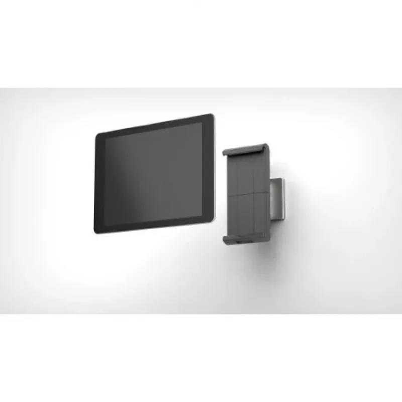 DURABLE TABLET HOLDER WALL - sienas stiprinājums planšetdatoram - alumīnijs, ABS plastmasa - sudrabs (7-13) (893323)